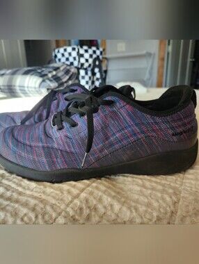 Alegria Blue and Purple Space Dye Nursing Shoes